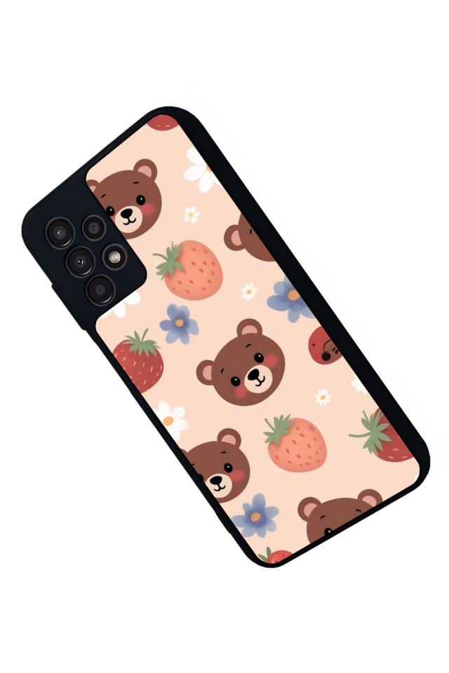 Samsung Galaxy A13 Uyumlu Ayı Tasarımlı Glossy Premium Kılıf