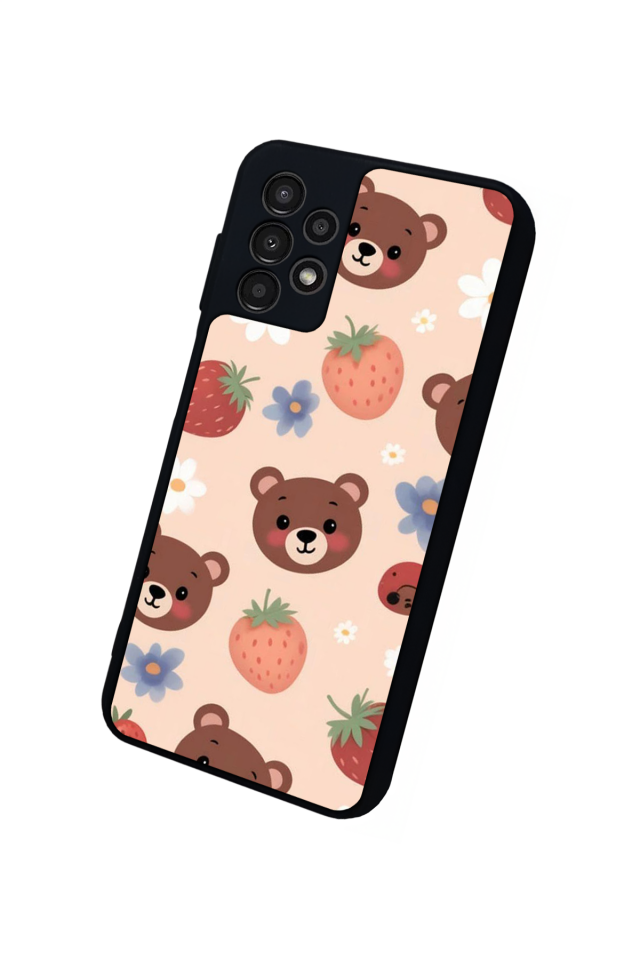 Samsung Galaxy A13 Uyumlu Ayı Tasarımlı Glossy Premium Kılıf