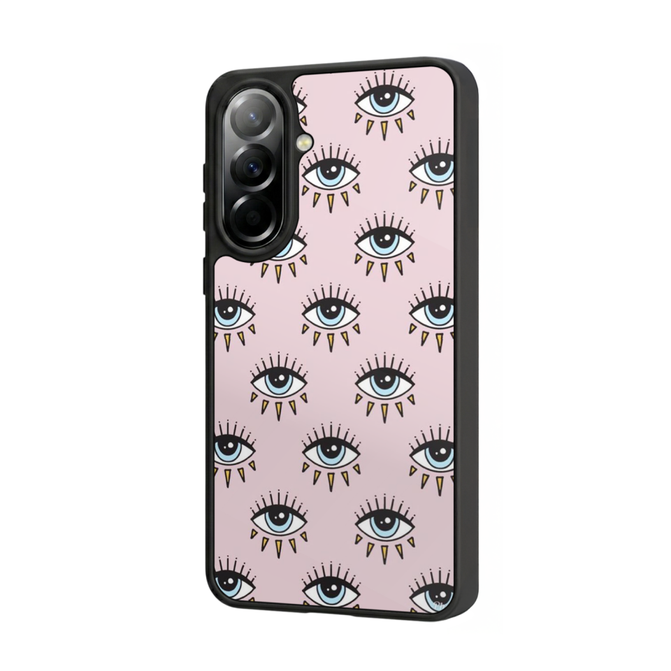 Samsung Galaxy A37 Uyumlu Göz Tasarımlı Glossy Premium Kılıf