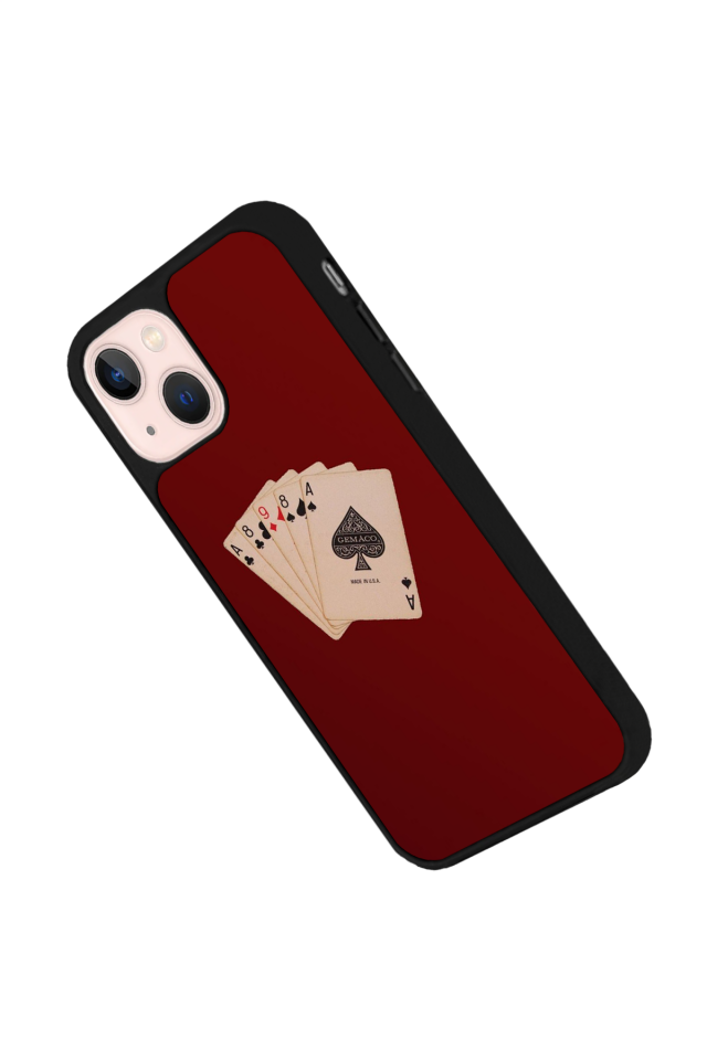 iPhone 15 Uyumlu Kart Tasarımlı Glossy Premium Kılıf