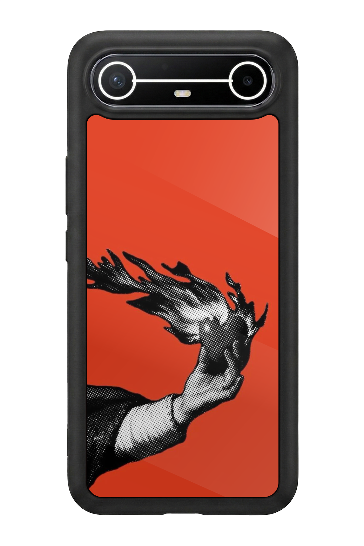 Tecno Spark Slim 5G Uyumlu Kirmizi Tasarımlı Glossy Premium Kılıf