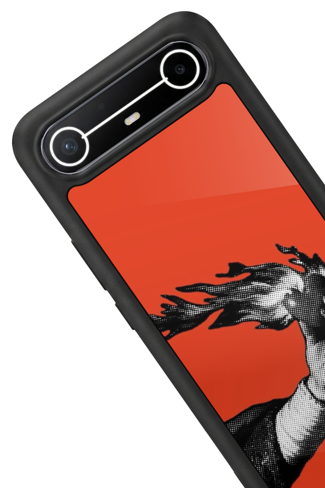 Tecno Spark Slim 5G Uyumlu Kirmizi Tasarımlı Glossy Premium Kılıf