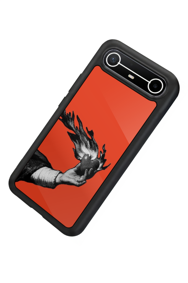 Tecno Spark Slim 5G Uyumlu Kirmizi Tasarımlı Glossy Premium Kılıf