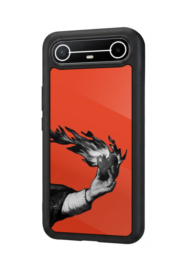 Tecno Spark Slim 5G Uyumlu Kirmizi Tasarımlı Glossy Premium Kılıf