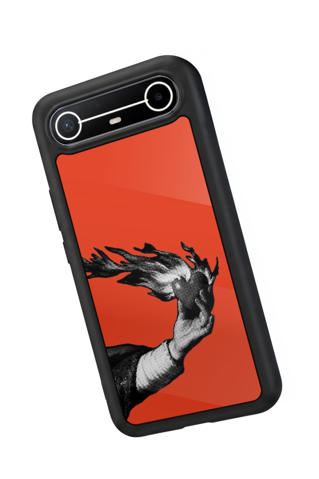 Tecno Spark Slim 5G Uyumlu Kirmizi Tasarımlı Glossy Premium Kılıf