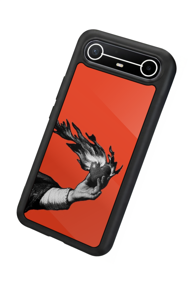 Tecno Spark Slim 5G Uyumlu Kirmizi Tasarımlı Glossy Premium Kılıf