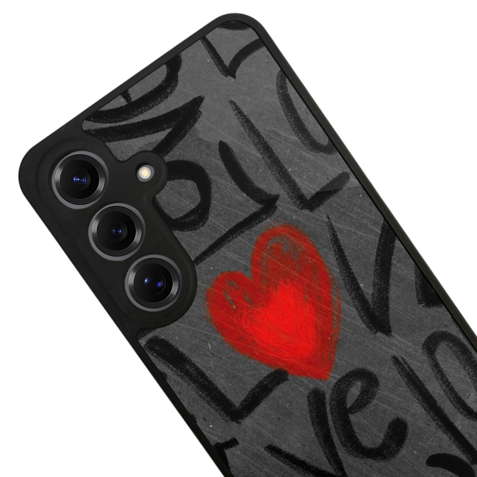 Samsung Galaxy S25 Uyumlu Love Tasarımlı Glossy Premium Kılıf