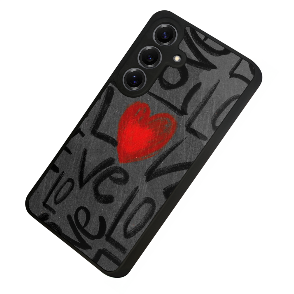 Samsung Galaxy S25 Uyumlu Love Tasarımlı Glossy Premium Kılıf