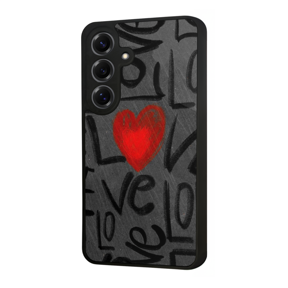 Samsung Galaxy S25 Uyumlu Love Tasarımlı Glossy Premium Kılıf