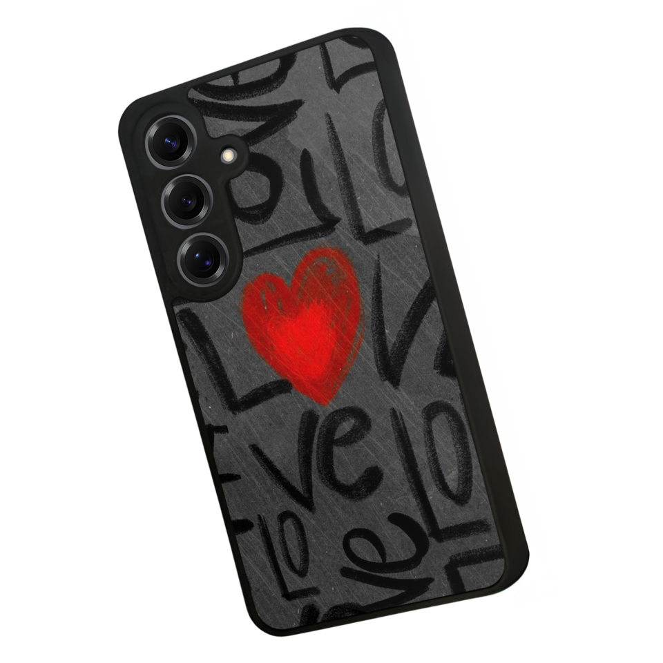 Samsung Galaxy S25 Uyumlu Love Tasarımlı Glossy Premium Kılıf