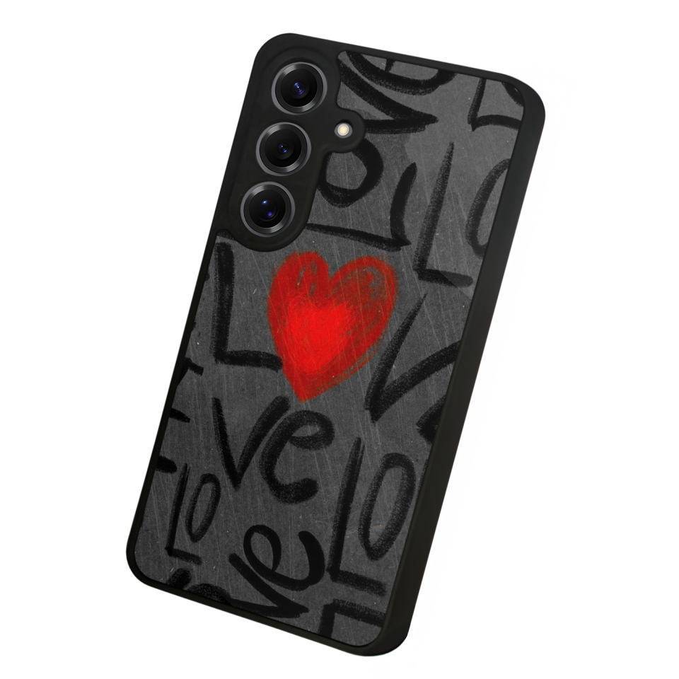 Samsung Galaxy S25 Uyumlu Love Tasarımlı Glossy Premium Kılıf