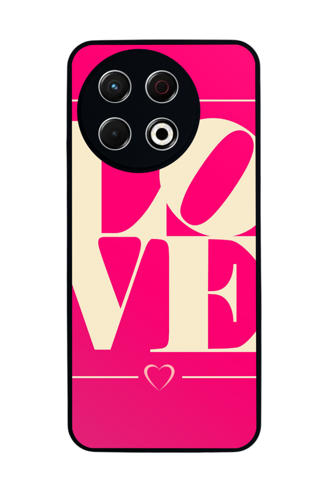 Tecno Spark 30 Pro Uyumlu Love Tasarımlı Glossy Premium Kılıf