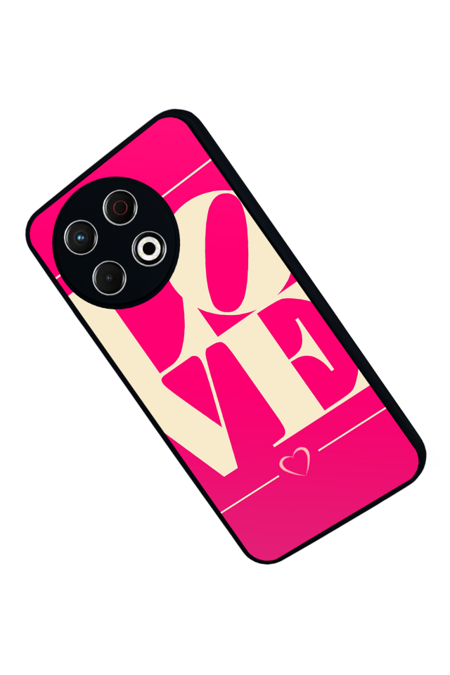 Tecno Spark 30 Pro Uyumlu Love Tasarımlı Glossy Premium Kılıf
