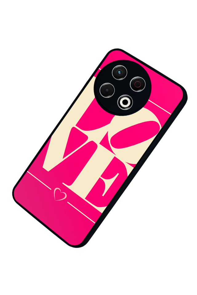 Tecno Spark 30 Pro Uyumlu Love Tasarımlı Glossy Premium Kılıf