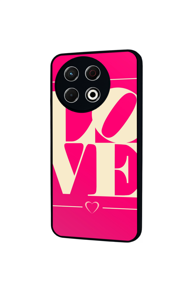Tecno Spark 30 Pro Uyumlu Love Tasarımlı Glossy Premium Kılıf