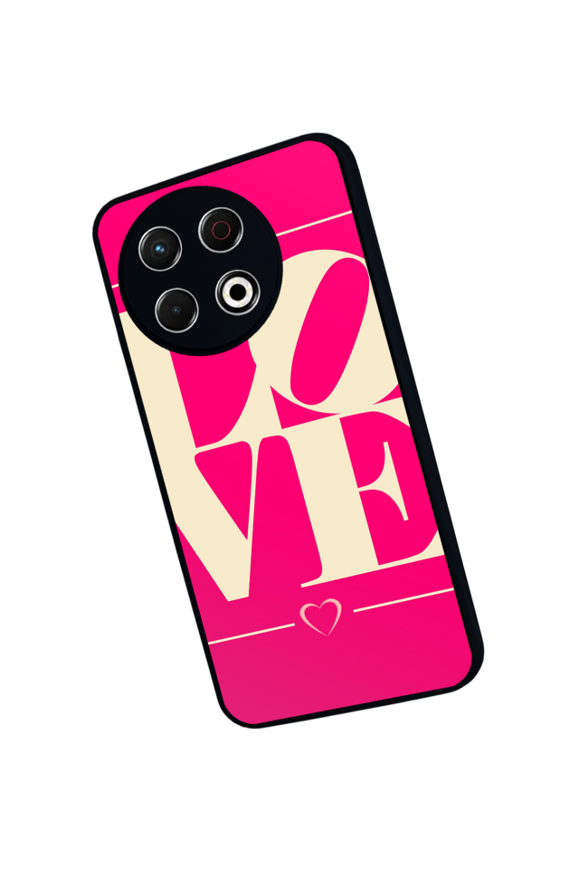Tecno Spark 30 Pro Uyumlu Love Tasarımlı Glossy Premium Kılıf