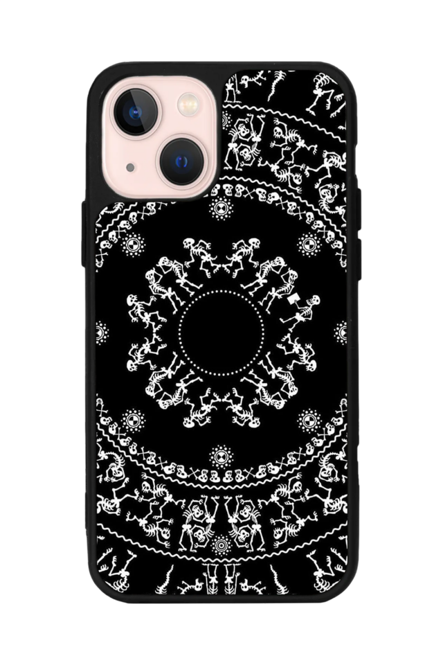 iPhone 13/14 Uyumlu Mandala Tasarımlı Glossy Premium Kılıf