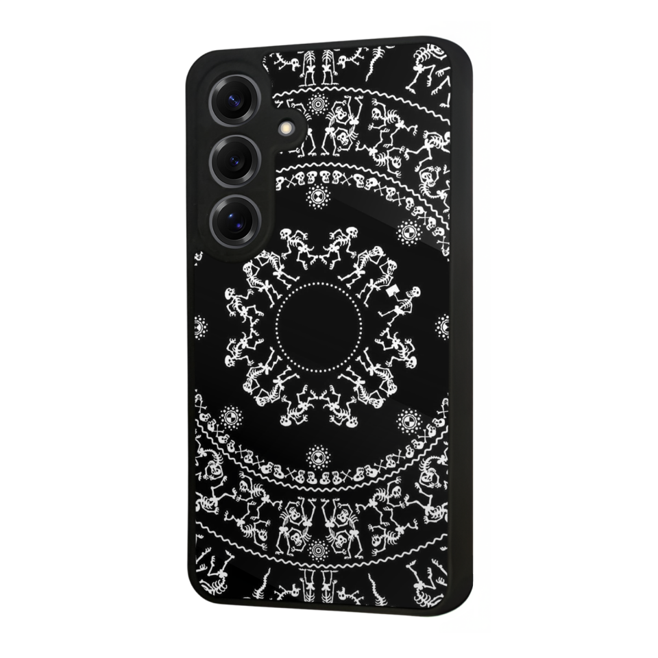 Samsung Galaxy S25 Uyumlu Mandala Tasarımlı Glossy Premium Kılıf