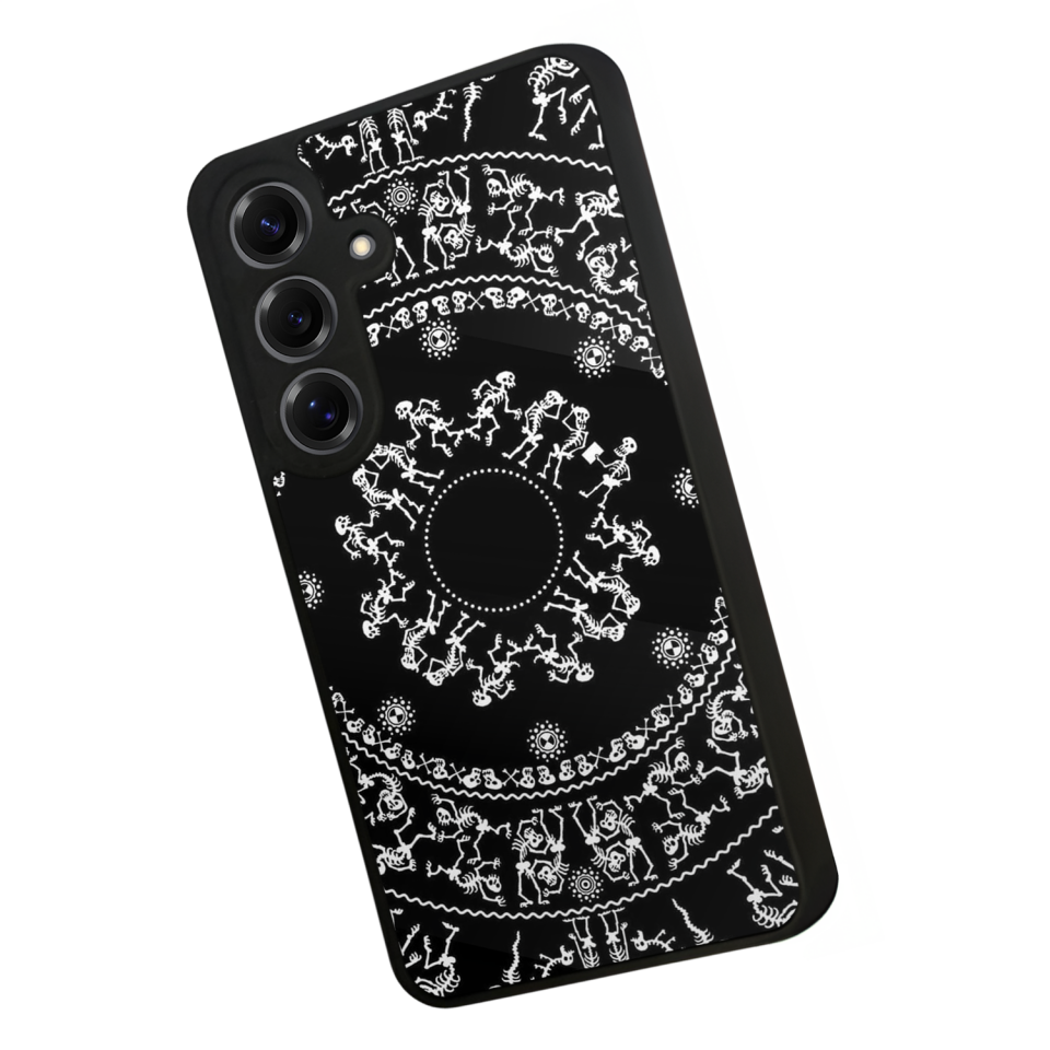 Samsung Galaxy S25 Uyumlu Mandala Tasarımlı Glossy Premium Kılıf