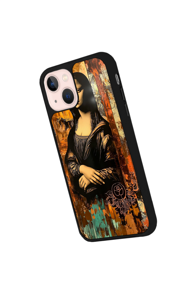 iPhone 15 Plus Uyumlu Monalisa Tasarımlı Glossy Premium Kılıf