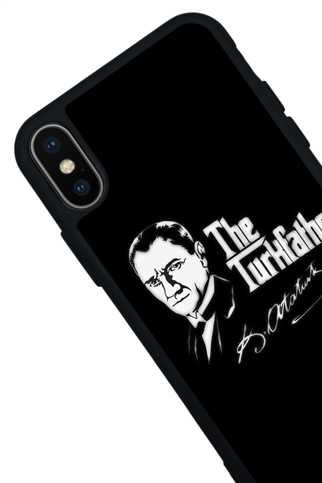 iPhone X/ XS Uyumlu Mustafa Kemal Ataturk Tasarımlı Glossy Premium Kılıf
