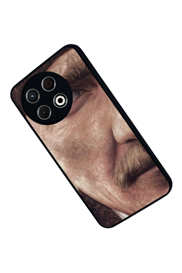 Tecno Spark 30 Pro Uyumlu Mustafa Kemal Ataturk Tasarımlı Glossy Premium Kılıf