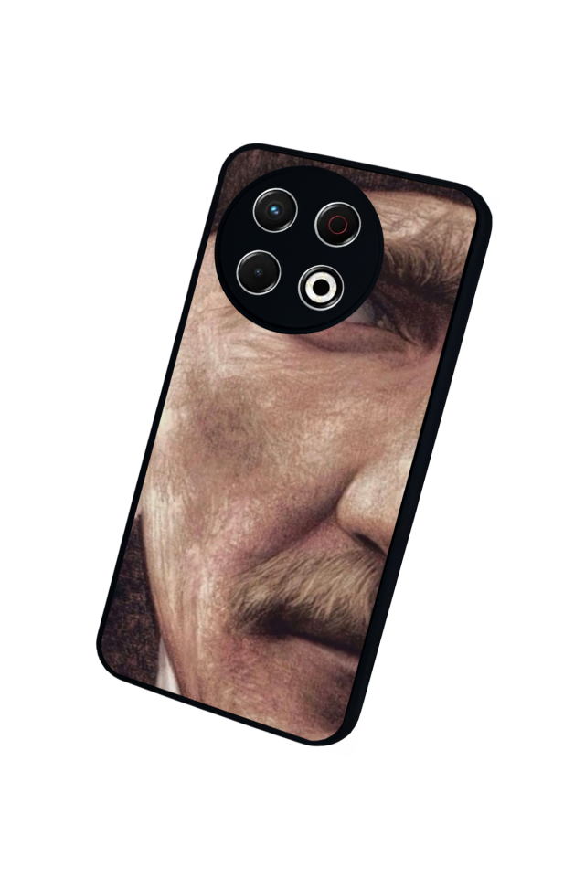 Tecno Spark 30 Pro Uyumlu Mustafa Kemal Ataturk Tasarımlı Glossy Premium Kılıf