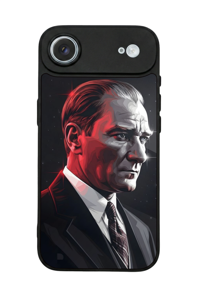 iPhone 17 Air Uyumlu Mustafa Kemal Ataturk Tasarımlı Glossy Premium Kılıf