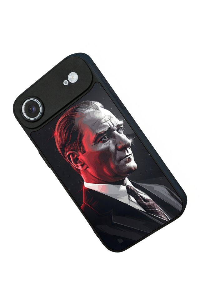 iPhone 17 Air Uyumlu Mustafa Kemal Ataturk Tasarımlı Glossy Premium Kılıf