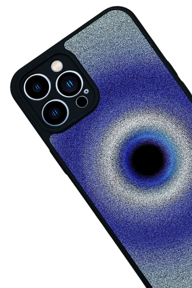 iPhone 12 Pro Max Uyumlu Nazar Tasarımlı Glossy Premium Kılıf