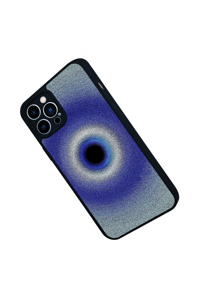 iPhone 12 Pro Max Uyumlu Nazar Tasarımlı Glossy Premium Kılıf