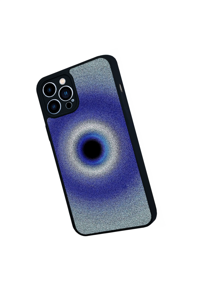 iPhone 12 Pro Max Uyumlu Nazar Tasarımlı Glossy Premium Kılıf