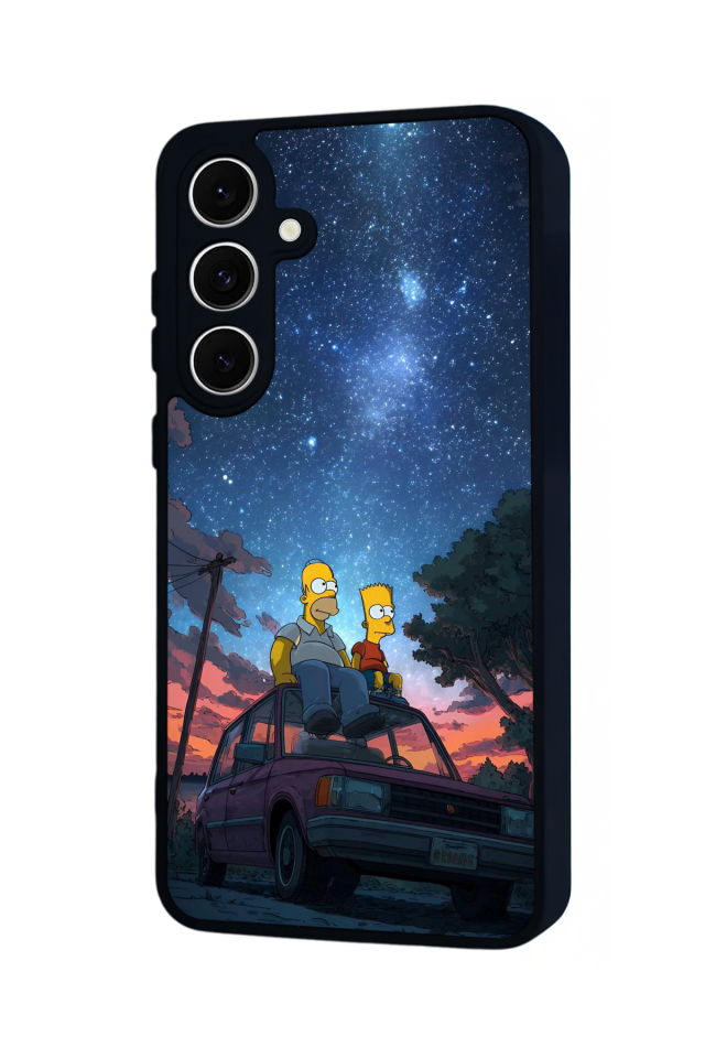 Samsung Galaxy S24 FE Uyumlu The Simpsons Tasarımlı Glossy Premium Kılıf