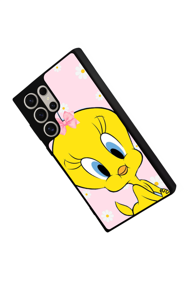Samsung Galaxy S24 Ultra Uyumlu Tweety Tasarımlı Glossy Premium Kılıf
