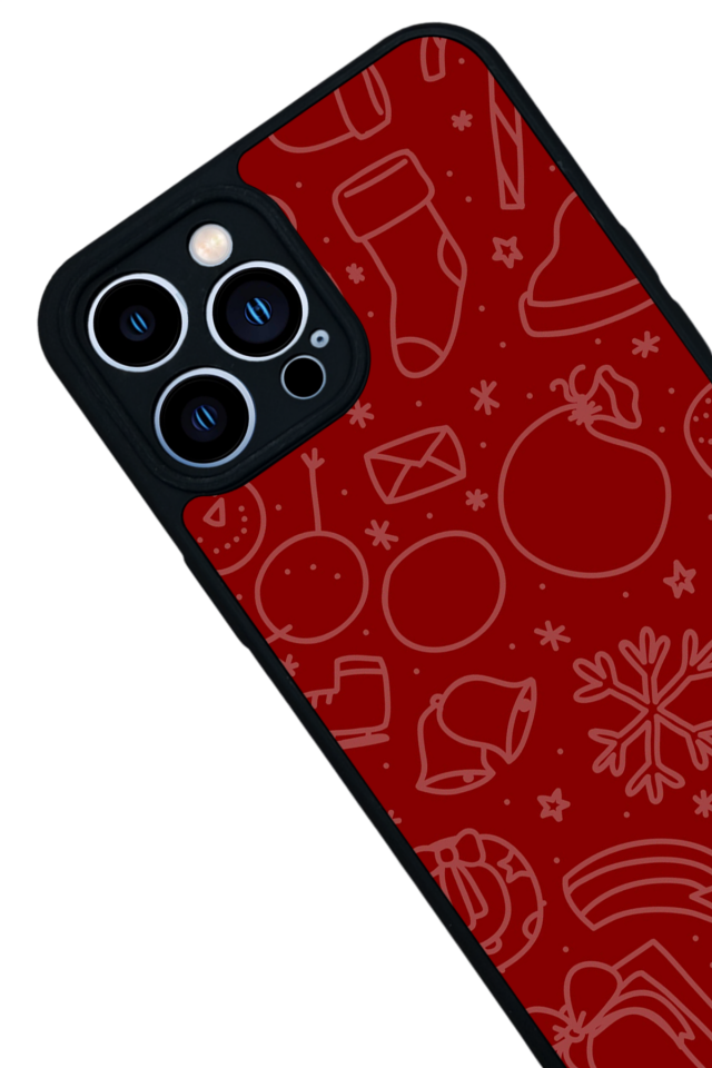 iPhone 13 Pro Max Uyumlu Yilbasi Christmas Tasarımlı Glossy Premium Kılıf