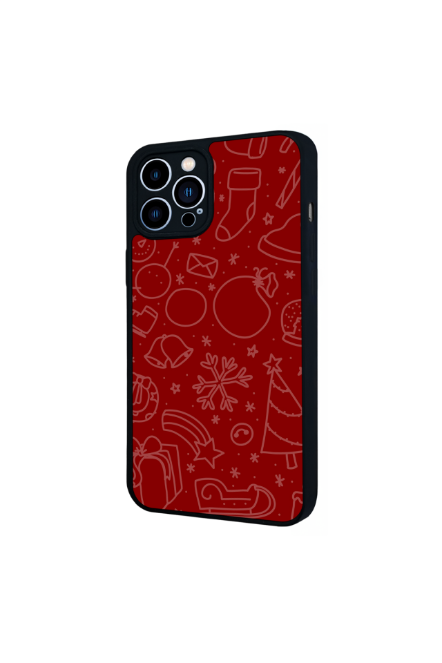 iPhone 13 Pro Max Uyumlu Yilbasi Christmas Tasarımlı Glossy Premium Kılıf