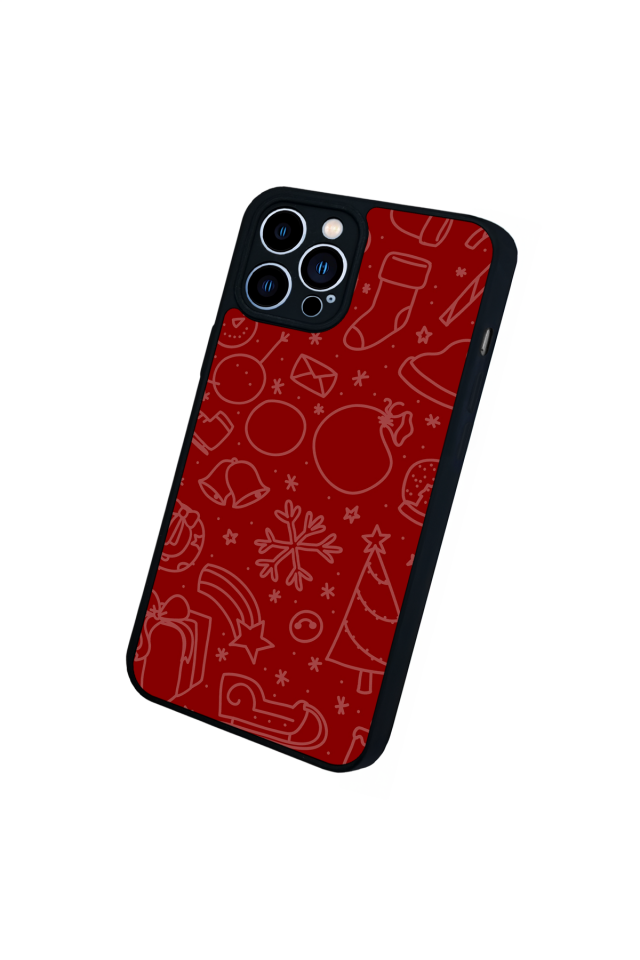 iPhone 13 Pro Max Uyumlu Yilbasi Christmas Tasarımlı Glossy Premium Kılıf