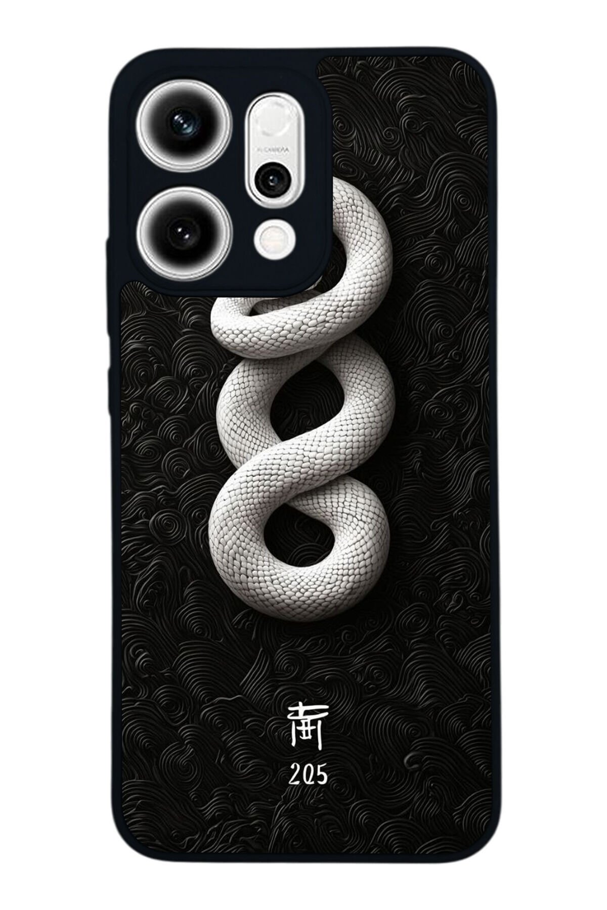 Oppo Reno 14 Uyumlu Yılan Tasarımlı Glossy Premium Kılıf