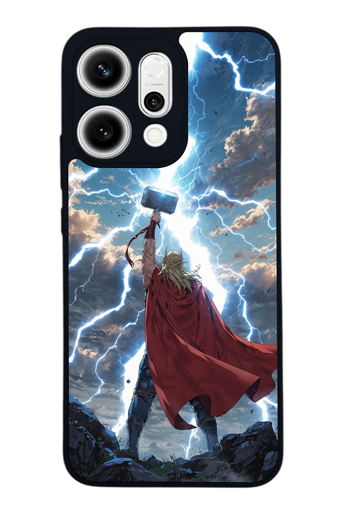 Oppo Reno 14 Uyumlu Thor Tasarımlı Glossy Premium Kılıf