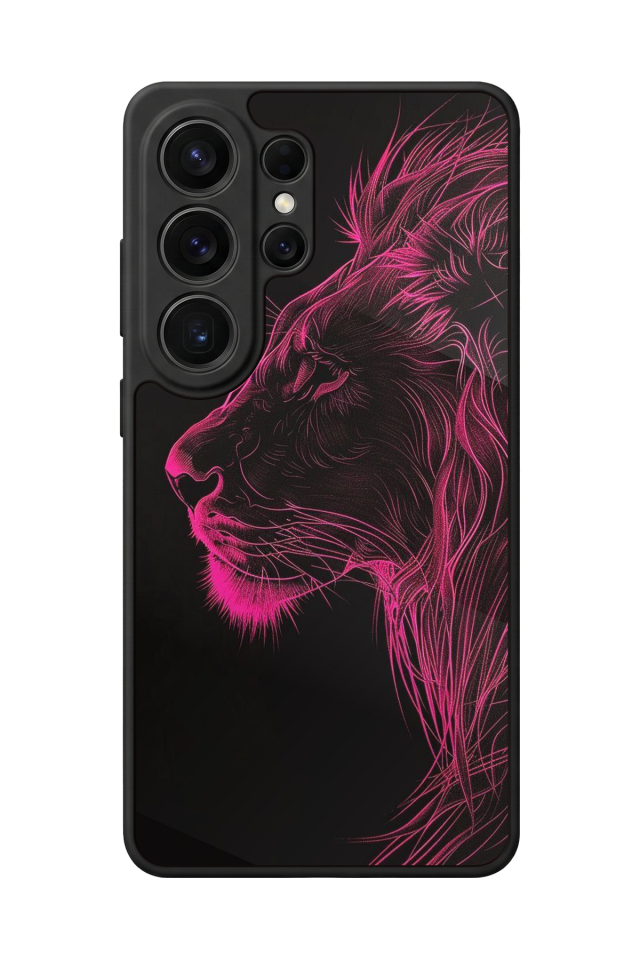 Samsung Galaxy S26 Ultra Uyumlu Aslan Tasarımlı Glossy Premium Kılıf