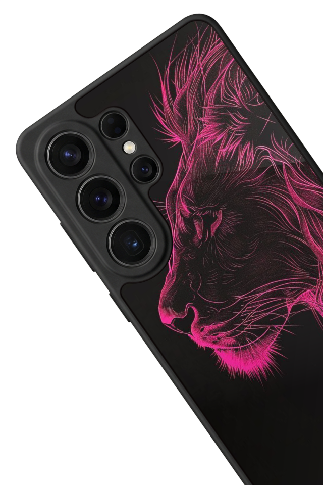 Samsung Galaxy S26 Ultra Uyumlu Aslan Tasarımlı Glossy Premium Kılıf