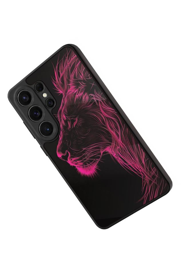 Samsung Galaxy S26 Ultra Uyumlu Aslan Tasarımlı Glossy Premium Kılıf