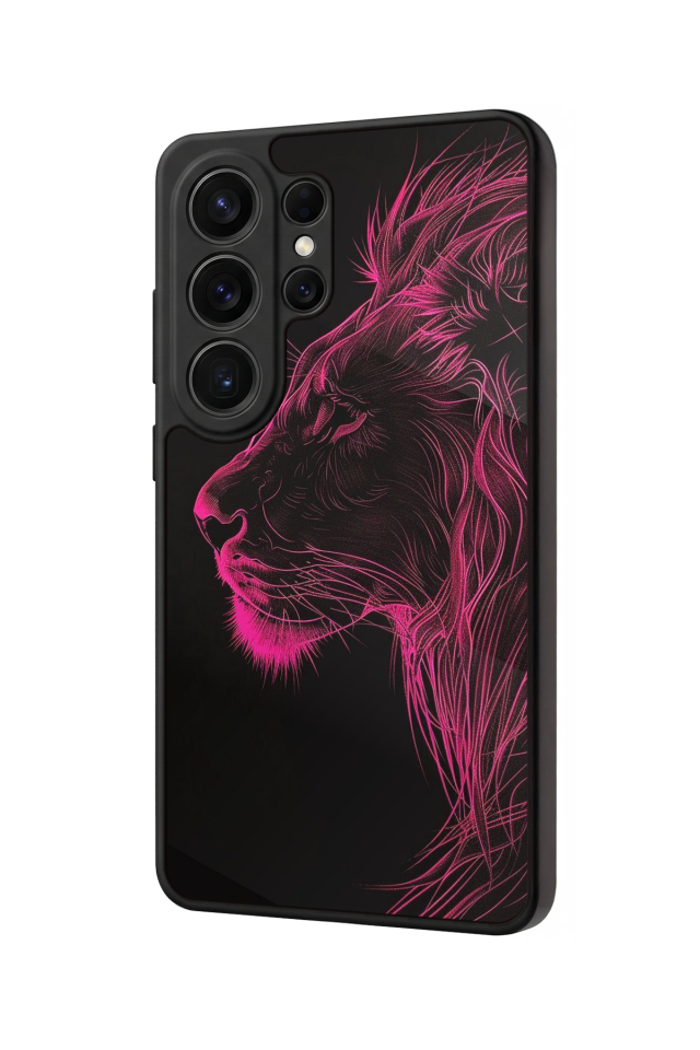 Samsung Galaxy S26 Ultra Uyumlu Aslan Tasarımlı Glossy Premium Kılıf