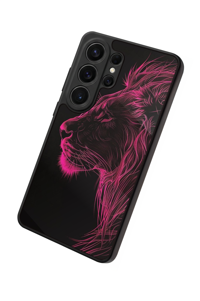 Samsung Galaxy S26 Ultra Uyumlu Aslan Tasarımlı Glossy Premium Kılıf