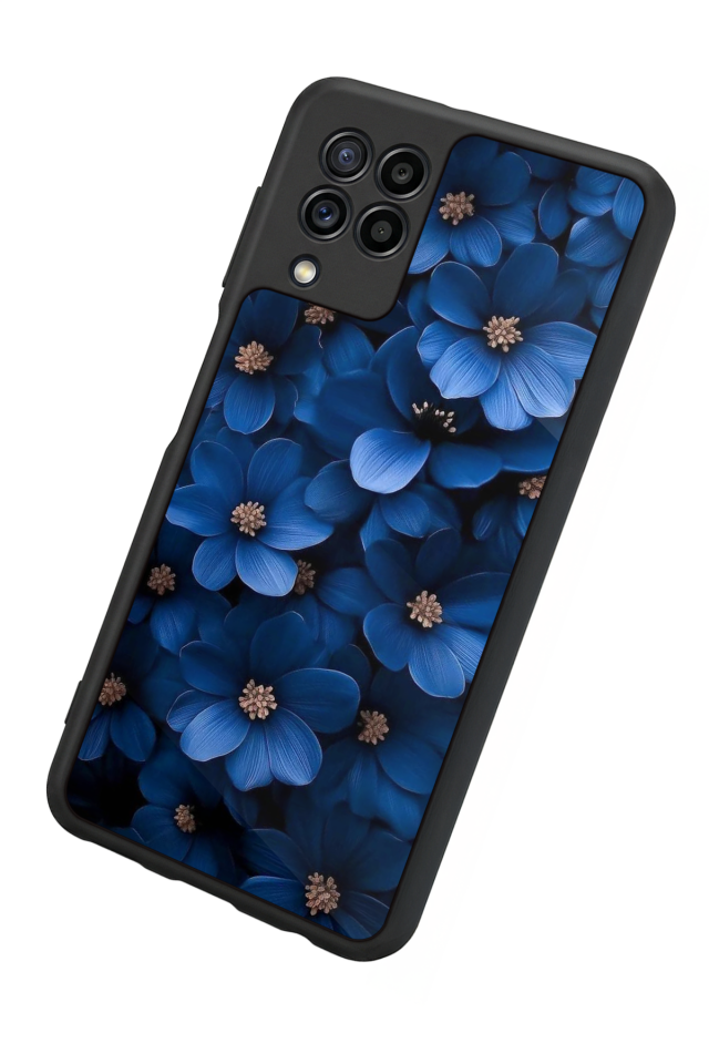 Samsung Galaxy M32 Uyumlu Cicek Tasarımlı Glossy Premium Kılıf