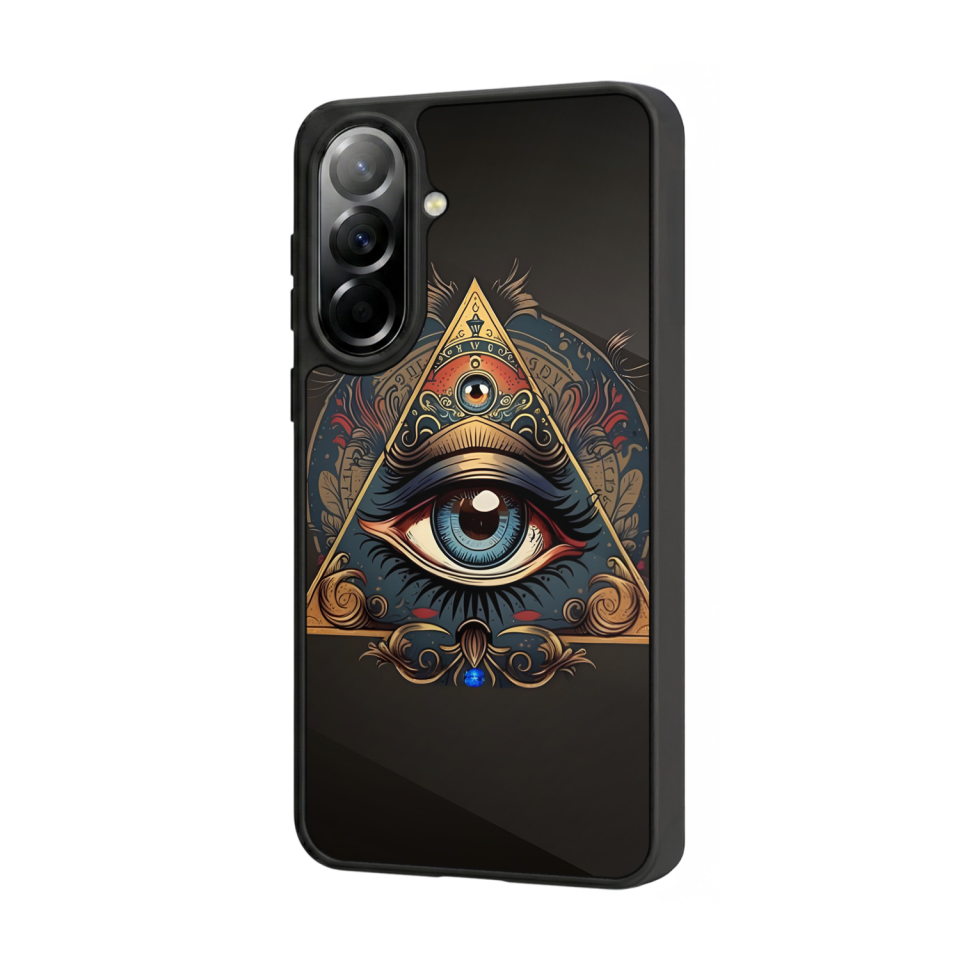 Samsung Galaxy A37 Uyumlu Göz Tasarımlı Glossy Premium Kılıf
