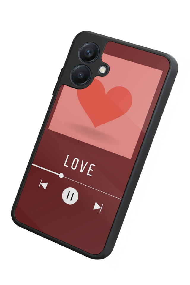 Samsung Galaxy A07 Uyumlu Kalp Love Tasarımlı Glossy Premium Kılıf