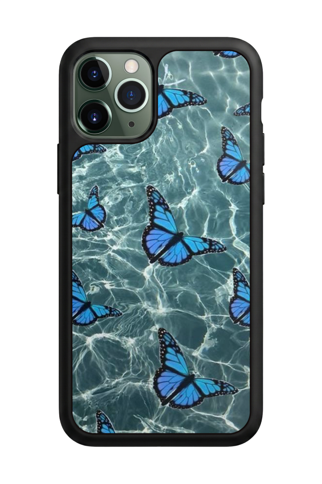 iPhone 11 Pro Uyumlu Kelebek Tasarımlı Glossy Premium Kılıf