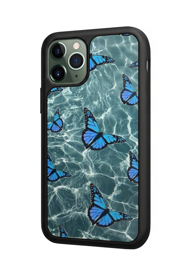 iPhone 11 Pro Uyumlu Kelebek Tasarımlı Glossy Premium Kılıf