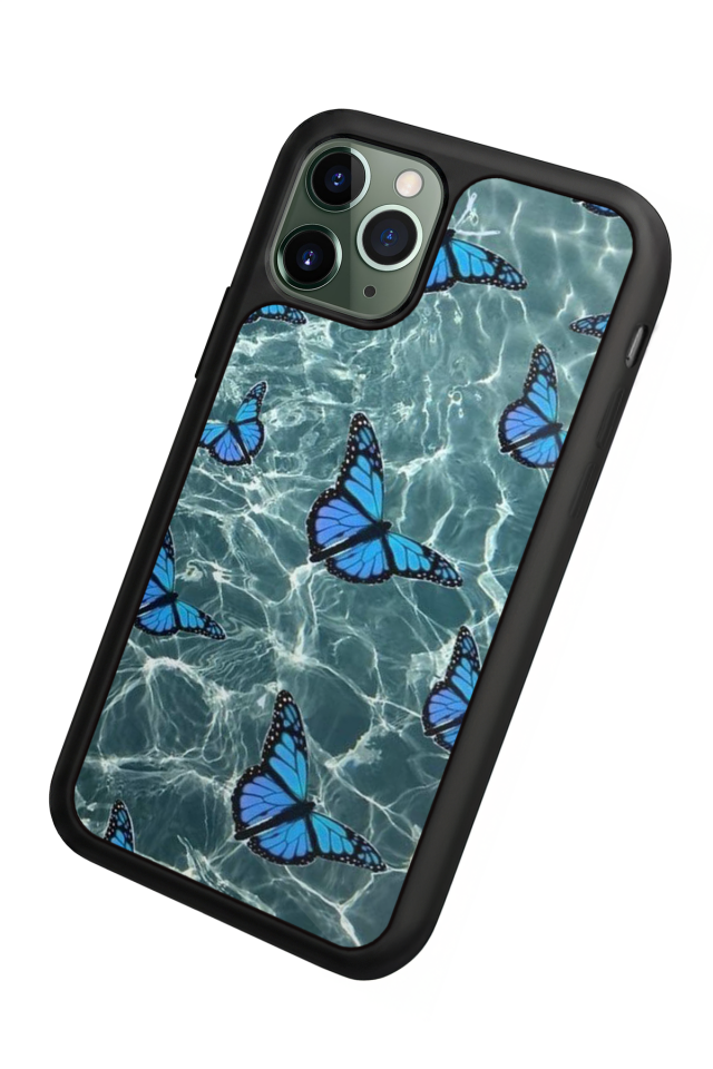 iPhone 11 Pro Uyumlu Kelebek Tasarımlı Glossy Premium Kılıf